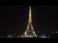 Paris à noite - Veja a Torre Eiffel brilhando na cidade das luzes! #shorts