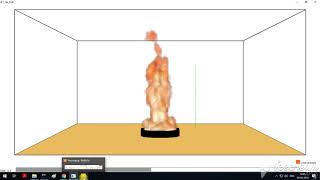 Fire Dynamic Simulator- 1m Diesel Pool Fire Pyrolysis