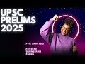 UPSC CSE 2025 !!PRELIMS REVERSE ENGINEERING SERIES ( Lec:1)