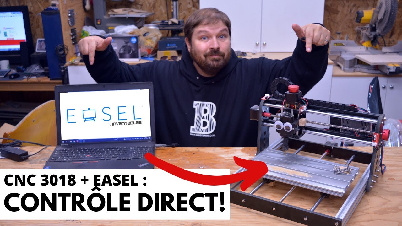 CNC 3018 : Contrôle direct dans Easel ! [configuration facile!] - YouTube