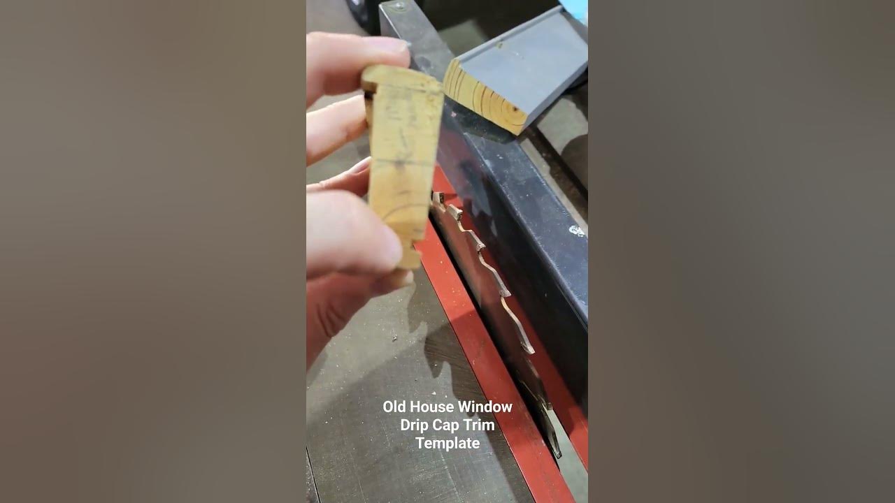 How to make a Window Drip Cap template for Old House trim. 