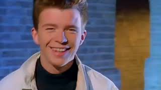 Never Gonna Give You Up but everytime Rick Astley says Never it gets bass boosted & speeds up.....
