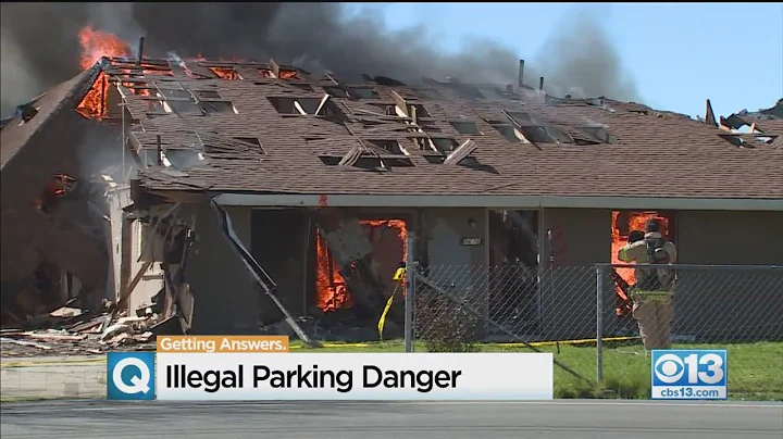Firefighters Demonstrate Illegal Parking Dangers
