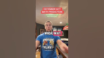 If you’re taking the December ACT… watch this NOW! #act #actmat #ACTPrep