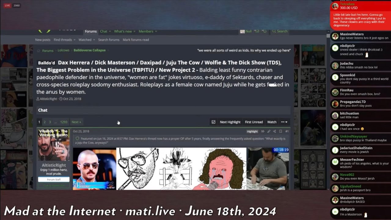 MATI: Dick Masterson’s New OP - Kiwi Farms (June 18, 2024) - YouTube