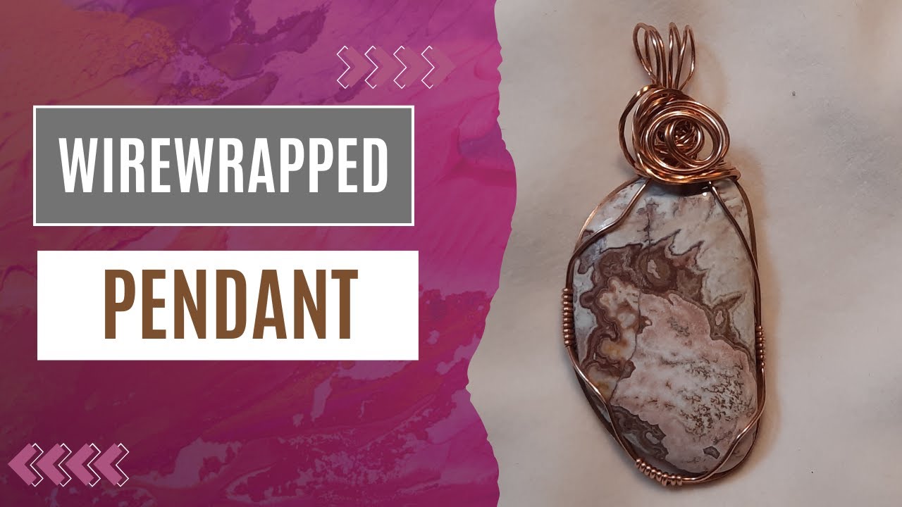 Rosetta lace wire wrapped pendant
