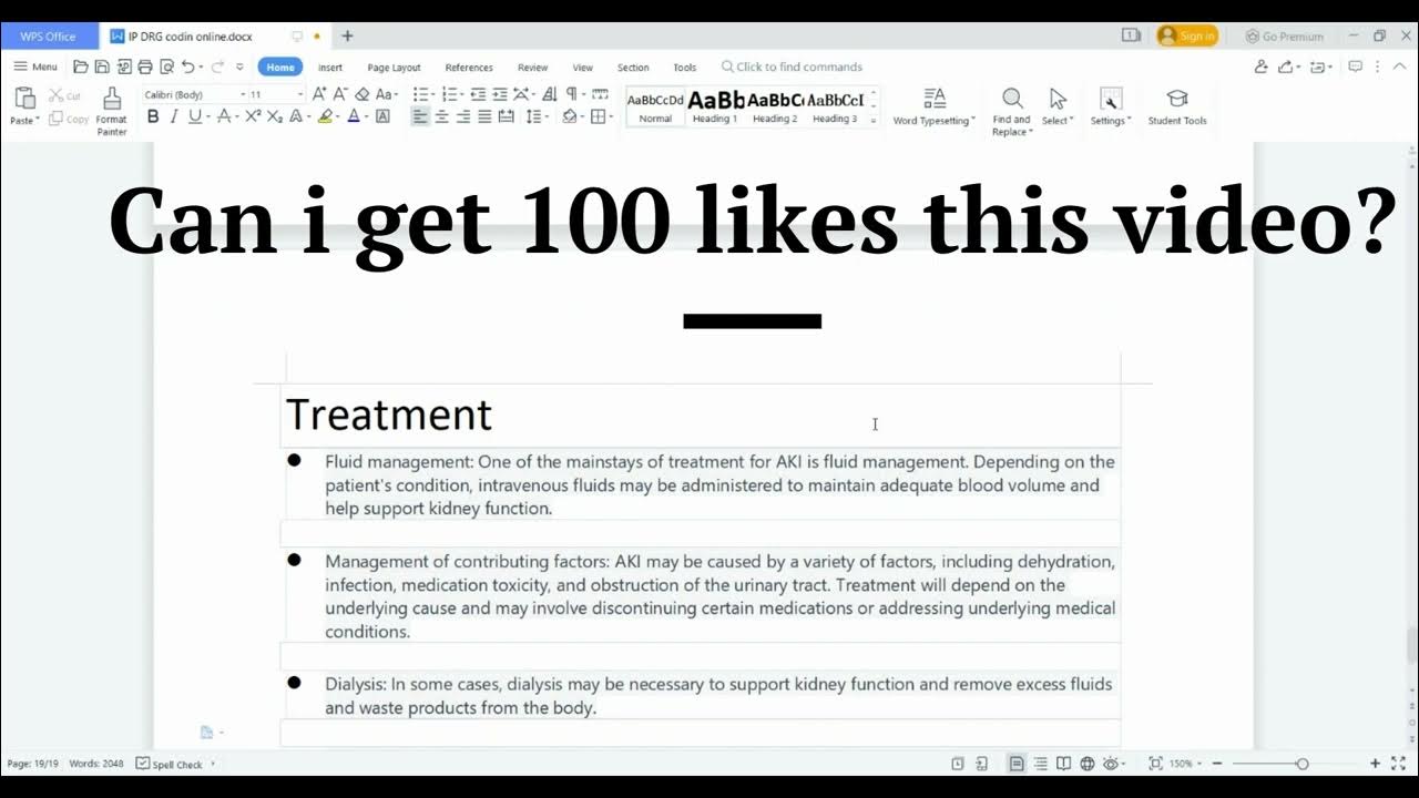 IP DRG Coding Training Clinical indicators for AKI Tamil explanation