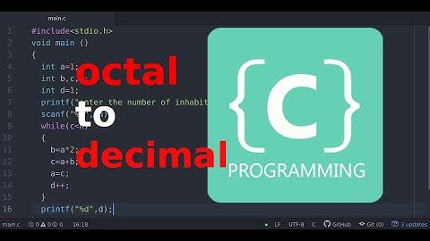 C programming : convert octal to decimal