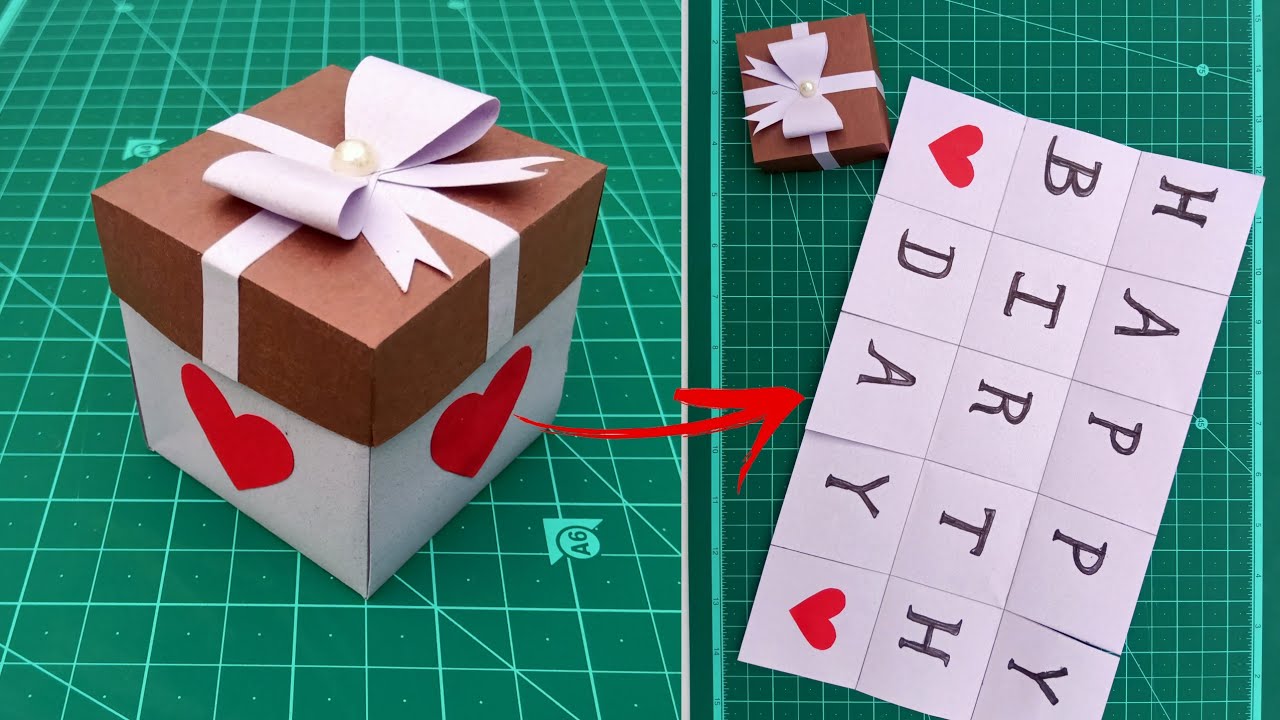 Surprise gift box for birthday / DIY Gift Box / How to make Gift Box