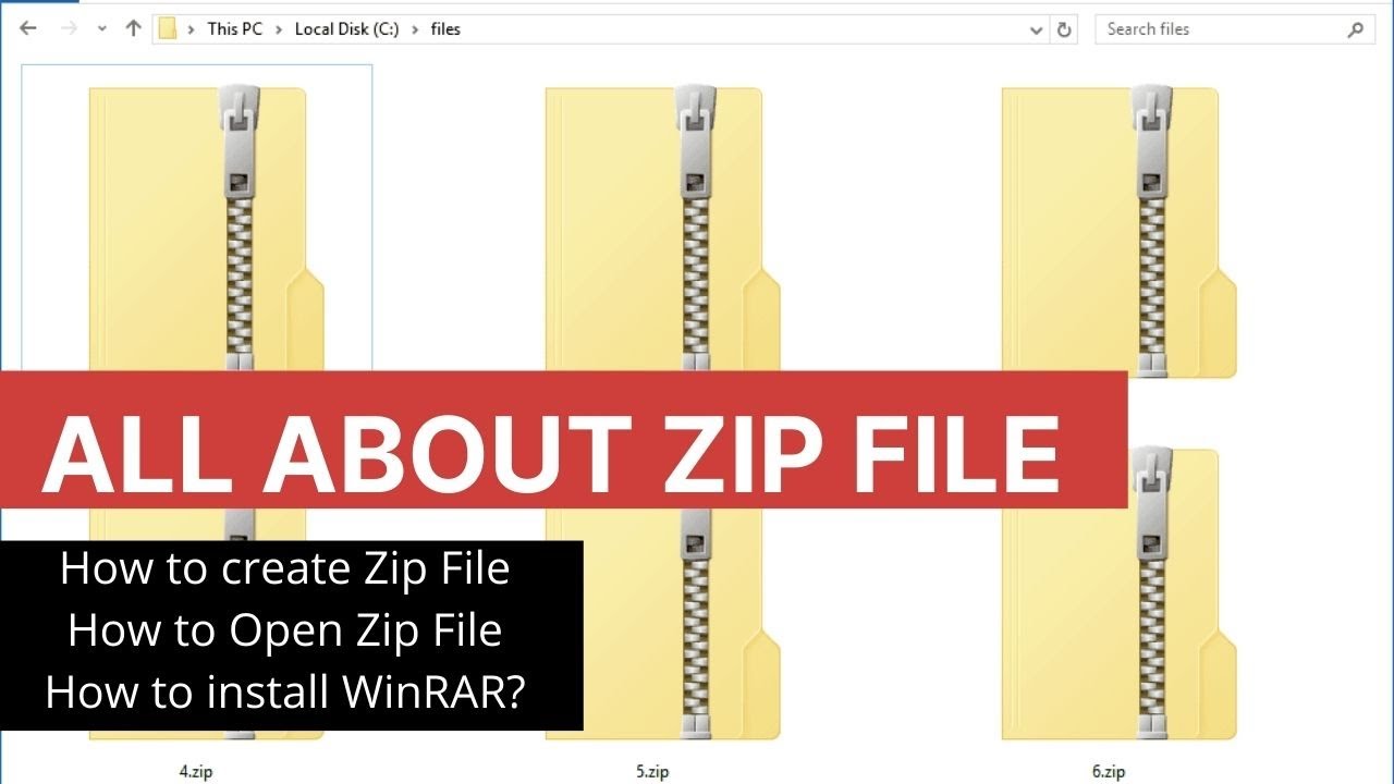 How to Create Zip File | How to Open Zip File | How to Install WinRAR ...