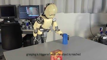 Reactive Reaching and Grasping on a Humanoid