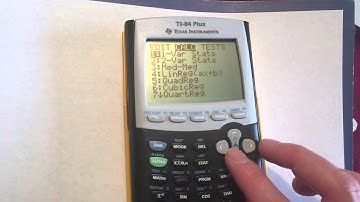 Linear Regression on a graphing calculator