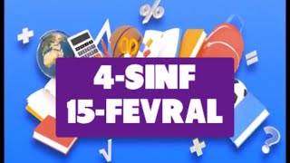 Online maktab online darslar 4-SINF 15-FEVRAL