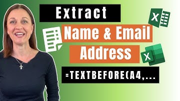 Extract First and Last Name & Email Address with TEXTBEFORE and TEXTAFTER in Excel