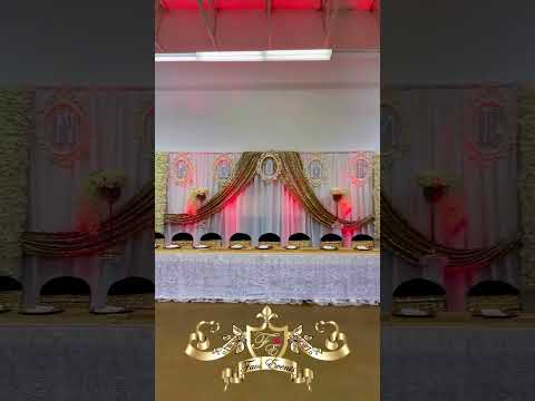 FAOS EVENTS QUINCEAÑERA DECORATION BLACK AND GOLD COLOR @faosevents