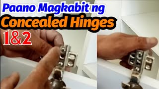 Paano Magkabit ng Concealed Hinges. Pano Sukatan Ang pinto ng Cabinet. Concealed hinges Tips.