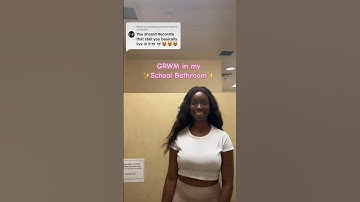 Getting ready in dirty school bathroom🤢 #grwm #makeup #school #bathroom #college #miami