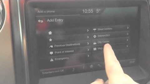 How to set and save home as a favorite destination on MyFord Touch.
