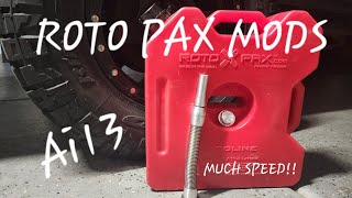 Ai13 ALL METAL ROTO PAX NOZZLE UPGRADE - Better nozzle and how to increase flow of gas