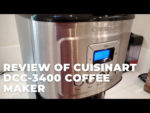 Review and Demo of Cuisinart DCC-3400 Coffee Maker