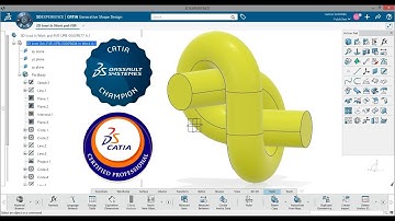 Use 3DExperience to create a mechanical part 8 Knot Surface and Part Design