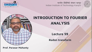 Lecture 59: Radon transform