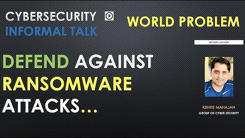 A QUICK VIDEO ON DEFEND AGAINST RANSOMWARE ATTACKS #ransomware
