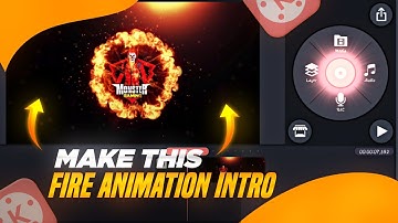 Make This Insane 3D Fire Animation Logo Reveal Intro In Kinemaster || Gaming Intro Tutorial