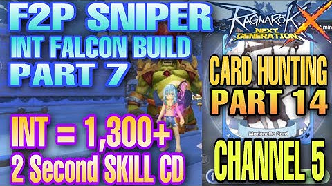 ROX Marionette Card Hunting CHANNEL 5 [ F2P INT FALCON SNIPER BUILD / INT 1,300 & 2 Second Skill CD