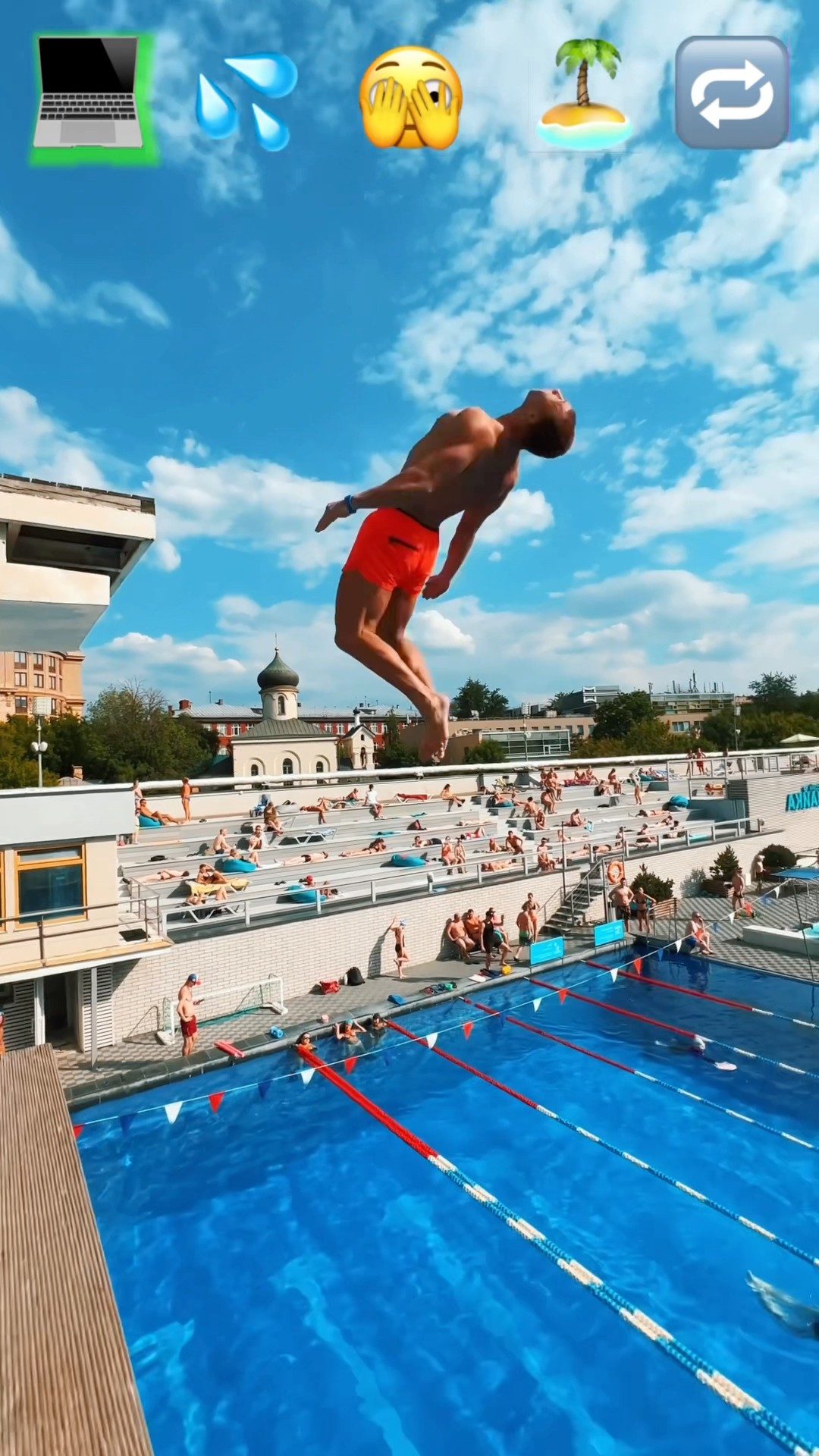 Parkour Pranks and Stunts with Emojis pt.16?#kiryakolesnikov #prank #funny #stunt #parkour #comedy