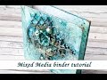 Binder from scratch with mixed media cover - tutorial