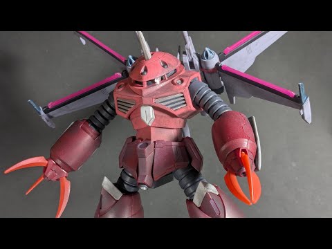 新作ガンプラ 【HG アスランズゴック 水彩えのぐ汚し塗装】 雪の中の