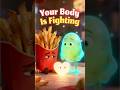 French Fries vs Healthy Food: The Battle Inside Your Body 🍟