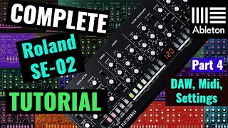 Roland SE-02 Complete Tutorial Part 04 (DAW, Midi, Patch mode settings & System settings)