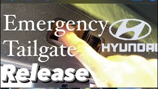 Hyundai internal emergency tailgate release #hyundaitucson #tailgate #release