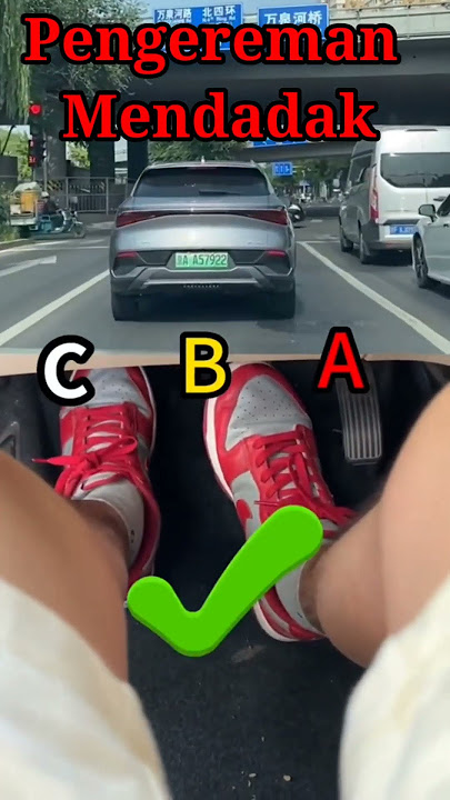 Cara pengereman mendadak #short