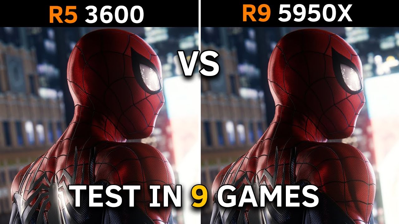RYZEN 5 3600 vs RYZEN 9 5950X | RTX 3080 Ti | Test in 9 Games | How Big is the Difference?