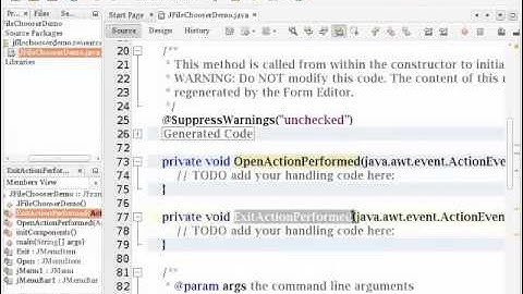 Adding a File Chooser - English