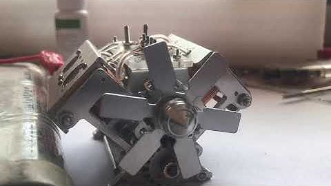 V8 Electromagnetic Engine Model