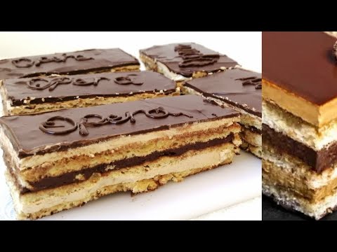 Opera Gateau🤎 . Opera Cake adalah dessert French yang mempunyai layer yang terdiri dari Joconde (Al. 