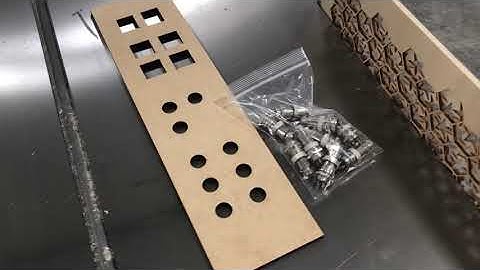 Lasercutting Stuff. An electronics panel prototype