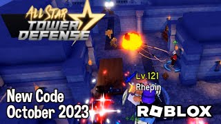 NEW* ALL WORKING CODES FOR ALL STAR TOWER DEFENSE IN OCTOBER 2023