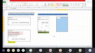 Design and Analysis of Algorithms: Unit I Techniques to improve efficiency of iterative algorithm