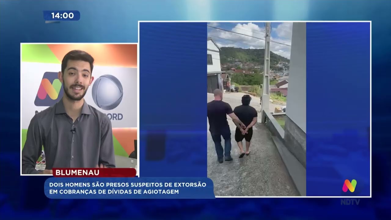 Dois homens são presos suspeitos de extorsão em cobranças de dívidas de agiotagem