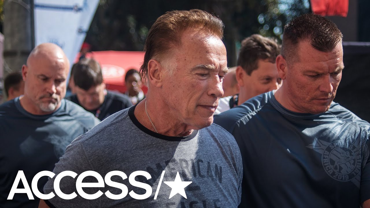 Arnold Schwarzenegger Kicked in Back at South Africa Event