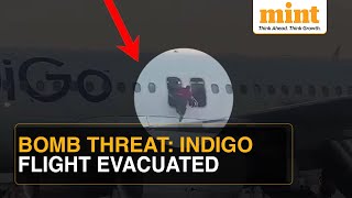 Bomb Threat On Indigo Flight: Passengers Evacuated Through Emergency Exit | Investigation Underway