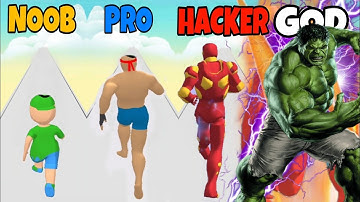 NOOB vs PRO vs HACKER vs GOD | in Upgrade Run 3D