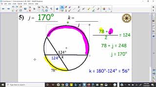 Chapter 10 Review Packet 1 Answers and Solutions (Circle Jamboree)