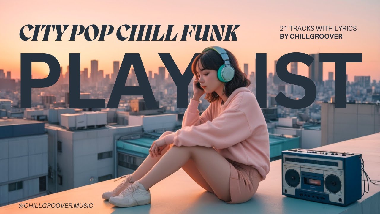 🎧 𝙋𝙇𝘼𝙔𝙇𝙄𝙎𝙏.City Pop & Chill Funk Mix with Lyrics – Chill Music for Evening Vibes 🌇