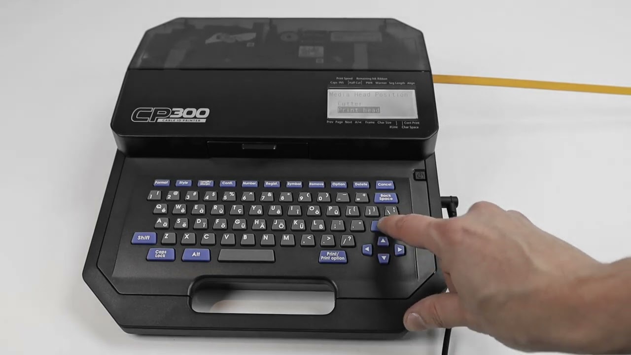 CP300 - Cable ID Printer - Changing the cutting depth